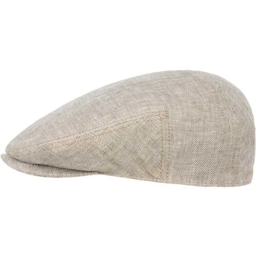 Woodfield Linen Flatcap by Stetson hellbeige 59 cm unisex