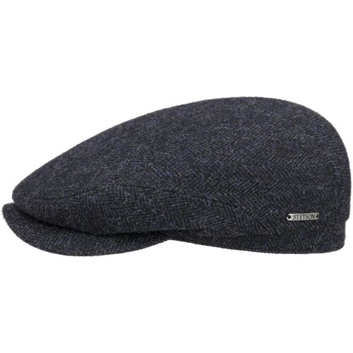 Belfast Classic Wool Flatcap by Stetson schwarz-blau 55 cm unisex
