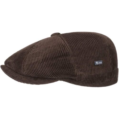 8 Panel Cordial Flatcap by Lipodo braun S (54-55 cm) unisex