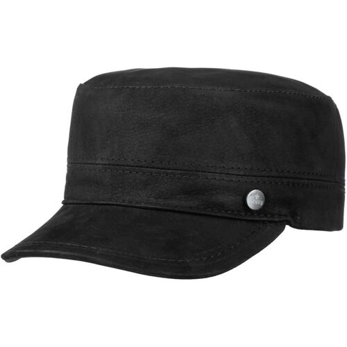 Cubano Leder Armycap by Lierys schwarz 56 cm unisex
