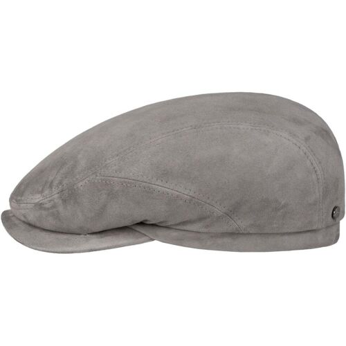 Goat Suede Flatcap by Stetson grau 61 cm male