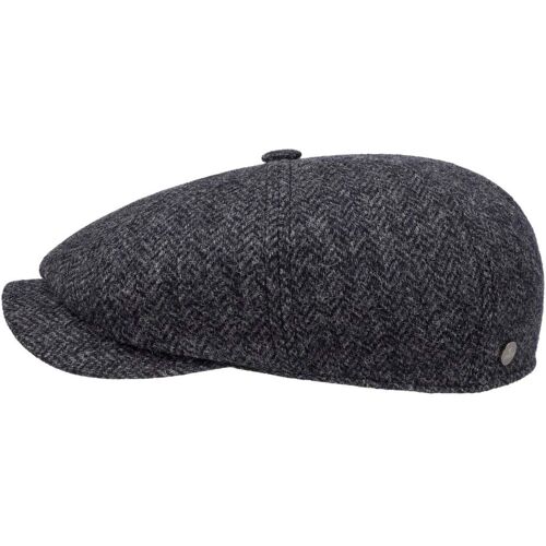 Carlsen Wool Herringbone Flatcap by Lierys anthrazit 58 cm male