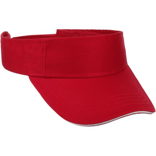Classic Cotton Visor by Lipodo rot One Size unisex
