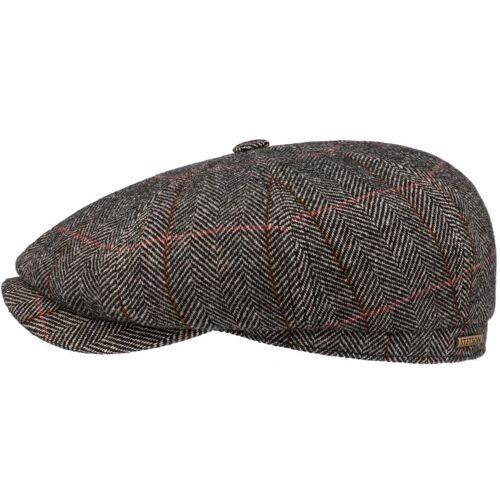 Hatteras Gallanger Wool Flatcap by Stetson beige-schwarz M (56-57 cm) unisex