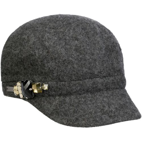 Rhinestones Cap by Betmar grau One Size female