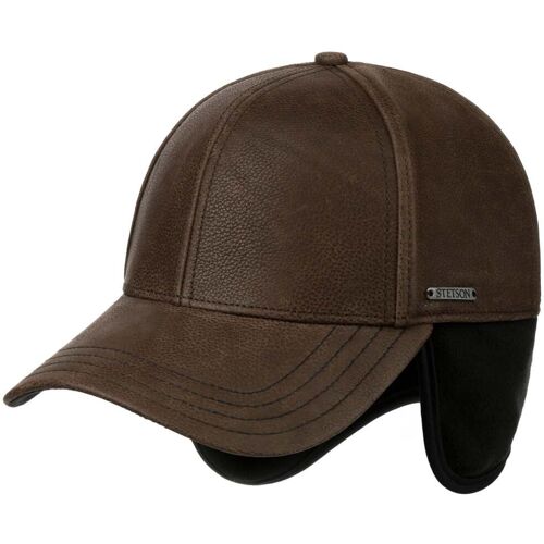 Chevrette Cowhide Cap mit Ohrenklappen by Stetson braun XXL (62-63 cm) unisex
