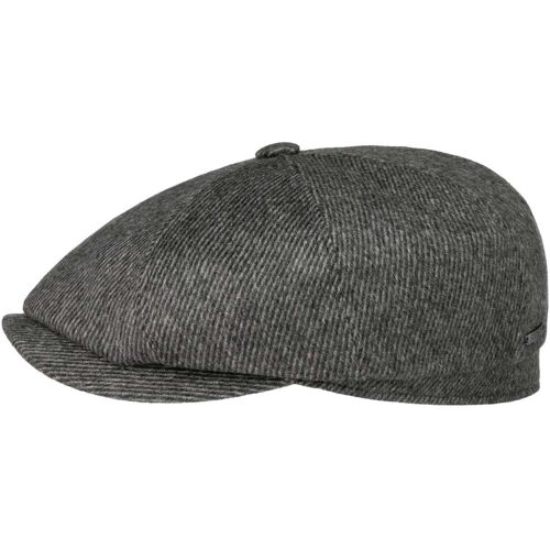 Hatteras Soft Herringbone Flatcap by Stetson grau 57 cm male