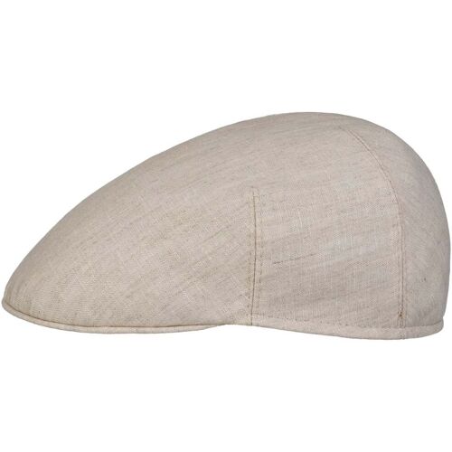 Hutshopping Leinen Flatcap mit Coolmax beige 56 cm male