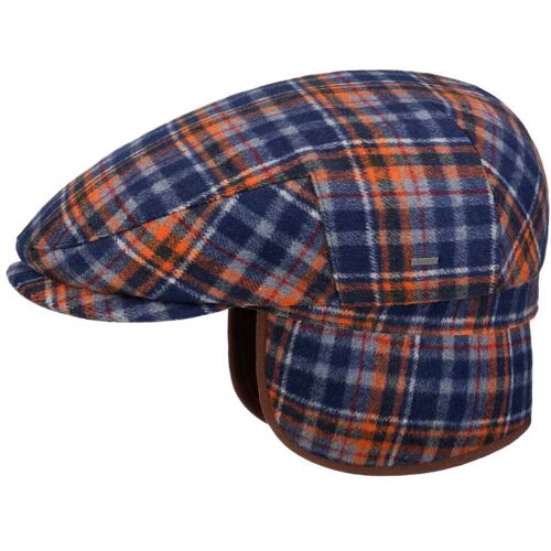 Flatcap mit Ohrenklappen by Bailey 1922 blau M (56-57 cm) male