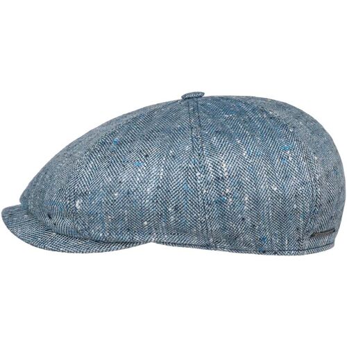 Lanfield Herringbone Flatcap by Stetson blau-dunkelblau 61 cm unisex