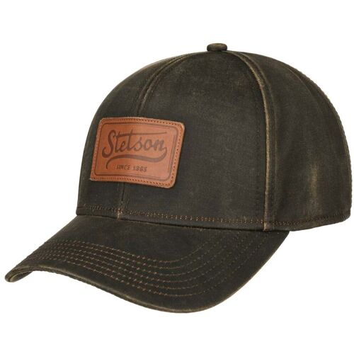 Leather Patch Cap by Stetson braun One Size male