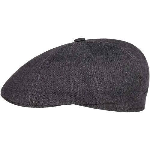 Bricksford 8 Panel Leinen Flatcap by Stetson dunkelgrau 56 cm unisex