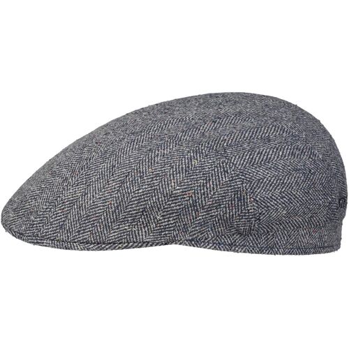 Herringbone UV Silk Driver Flatcap by Stetson dunkelblau 62 cm male