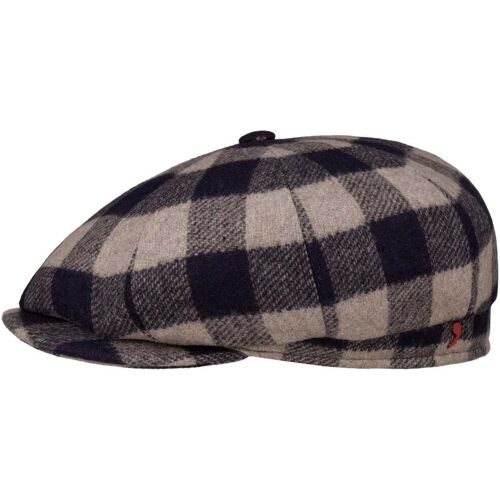 Alfonso DEste Kyoto Twotone Check Flatcap by Alfonso D'Este pflaume L (58-59 cm) male