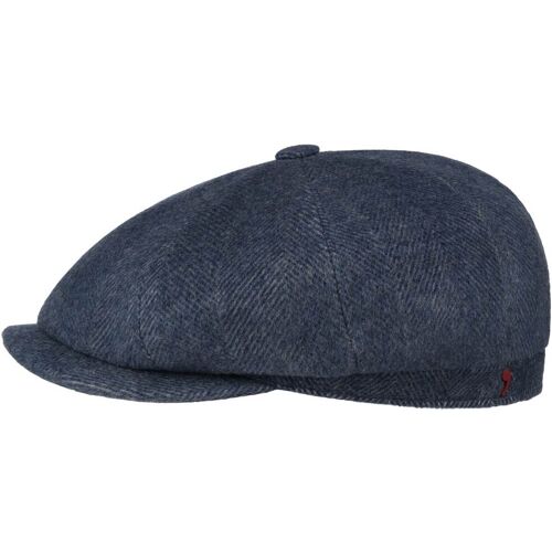 Alfonso DEste Cashmere Herringbone Flatcap by Alfonso D'Este blau M (56-57 cm) male