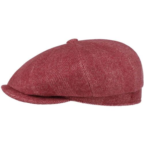 Alfonso DEste Cashmere Herringbone Flatcap by Alfonso D'Este rot XL (60-61 cm) male