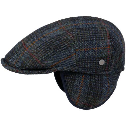 Harris Tweed Ear Flaps Flatcap by Lierys dunkelblau L (58-59 cm) male
