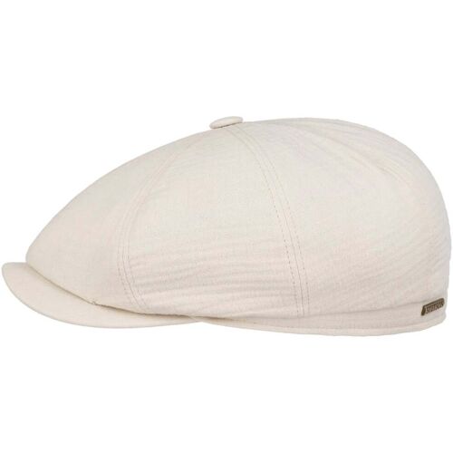 Hatteras Halverton Cotton Flatcap by Stetson cremeweiß L (58-59 cm) male