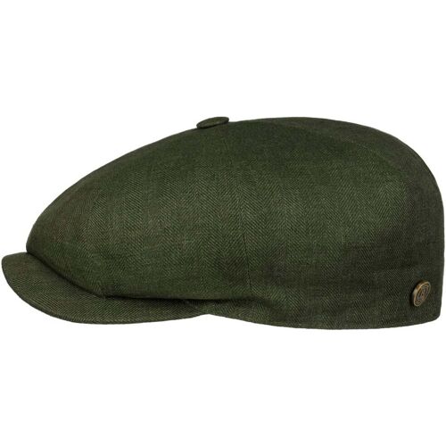 Verisco 8 Panel Leinen Flatcap by Balmoral oliv L (58-59 cm) male