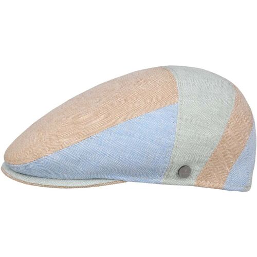 Armadillo Herringbone Leinen Flatcap by Lierys bunt M (56-57 cm) male