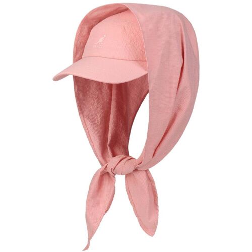 Seersucker Drape Cap by Kangol pink S/M (54-57 cm) female