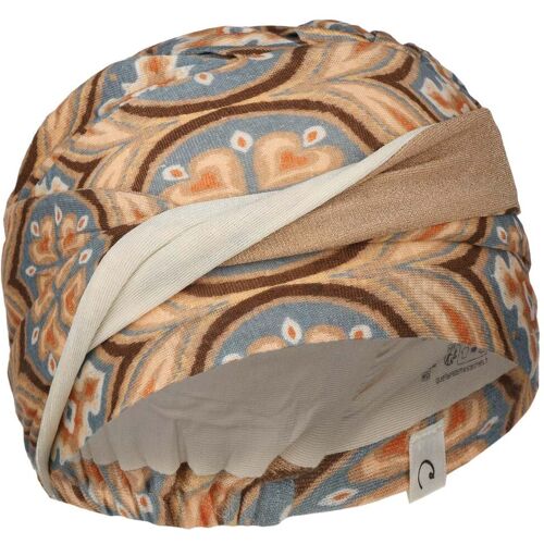 Shakti Touch of Gold Turban by Christine Headwear beige-blau One Size female