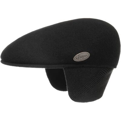 Das Original Flatcap 504 Earflaps by Kangol schwarz M (56-57 cm) male Das Original Flatcap 504 Earflaps by Kangol schwarz M (56-57 cm) male