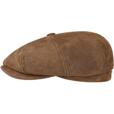 Hatteras Burney Leder Flatcap by Stetson braun S (54-55 cm) male Hatteras Burney Leder Flatcap by Stetson braun S (54-55 cm) male
