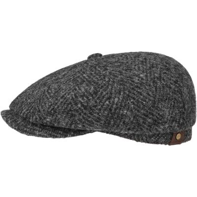 Hatteras Herringbone Flatcap by Stetson schwarz 58 cm male Hatteras Herringbone Flatcap by Stetson schwarz 58 cm male