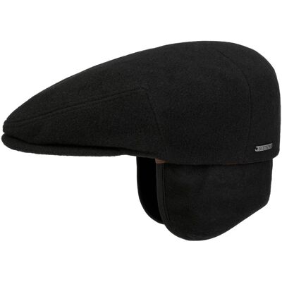 Kent Wool Ohrenklappen Flatcap by Stetson schwarz M (56-57 cm) unisex Kent Wool Ohrenklappen Flatcap by Stetson schwarz M (56-57 cm) unisex