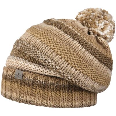 Fauske Bommelmütze by Lierys beige-braun One Size unisex Fauske Bommelmütze by Lierys beige-braun One Size unisex
