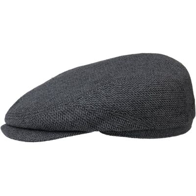 Belfast Silk Schiebermütze by Stetson grau-schwarz 59 cm unisex Belfast Silk Schiebermütze by Stetson grau-schwarz 59 cm unisex