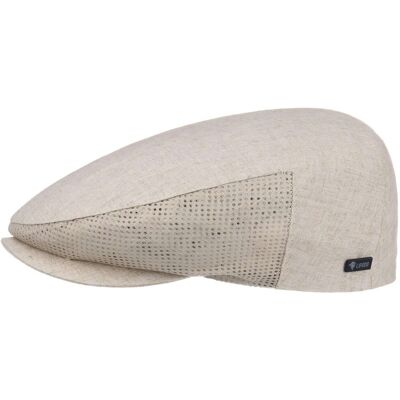 Leinen Flatcap mit Netzeinsatz by Lipodo beige 56 cm male Leinen Flatcap mit Netzeinsatz by Lipodo beige 56 cm male