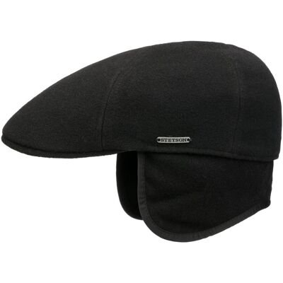 Texas Wool Ohrenschutz Flatcap by Stetson schwarz S (54-55 cm) male Texas Wool Ohrenschutz Flatcap by Stetson schwarz S (54-55 cm) male
