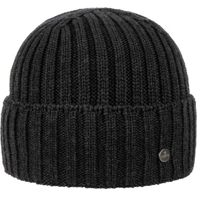 Merino Rippstrickmütze by Lierys anthrazit One Size unisex Merino Rippstrickmütze by Lierys anthrazit One Size unisex