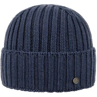 Merino Rippstrickmütze by Lierys denim One Size unisex Merino Rippstrickmütze by Lierys denim One Size unisex