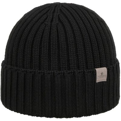 Merino Rippstrickmütze by Lierys schwarz One Size unisex Merino Rippstrickmütze by Lierys schwarz One Size unisex