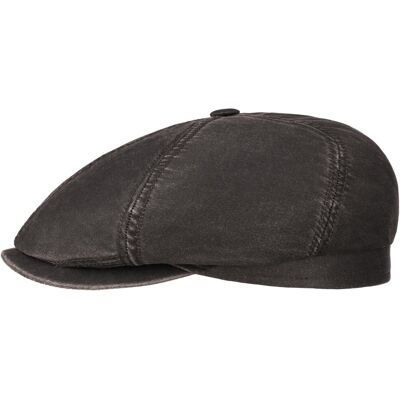 Brooklin Old Cotton Flatcap by Stetson schwarz S (54-55 cm) male Brooklin Old Cotton Flatcap by Stetson schwarz S (54-55 cm) male