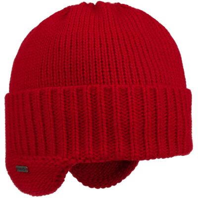 Anton Ohrenschutz Strickmütze by McBURN rot One Size male Anton Ohrenschutz Strickmütze by McBURN rot One Size male