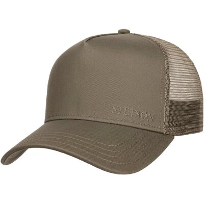 Classic Cotton Trucker Cap by Stetson khaki One Size unisex Classic Cotton Trucker Cap by Stetson khaki One Size unisex