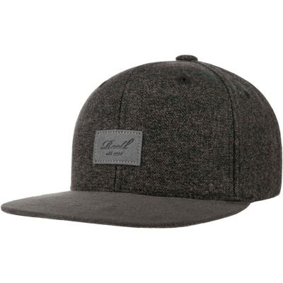 Suede 6 Panel Snapback Cap by Reell anthrazit One Size male Suede 6 Panel Snapback Cap by Reell anthrazit One Size male
