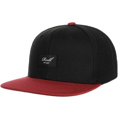 Pitchout 6P Snapback Cap by Reell schwarz-rot One Size male Pitchout 6P Snapback Cap by Reell schwarz-rot One Size male