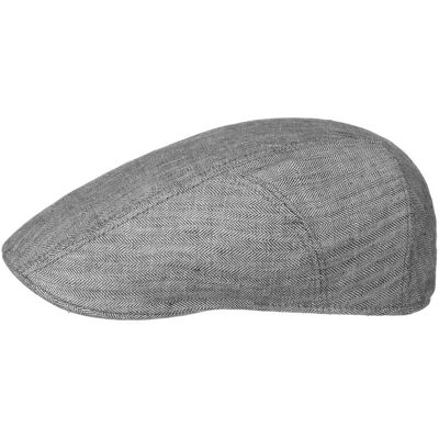 Herringbone Leinen Flatcap by Stetson grau 55 cm unisex Herringbone Leinen Flatcap by Stetson grau 55 cm unisex