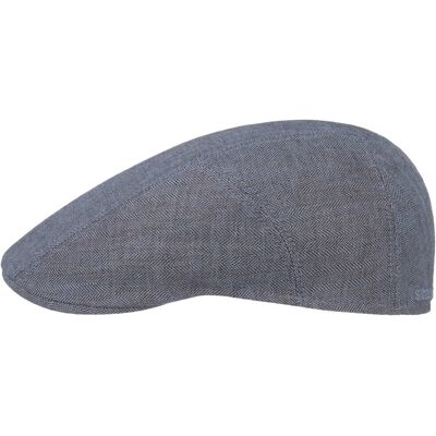 Herringbone Leinen Flatcap by Stetson blau 58 cm unisex Herringbone Leinen Flatcap by Stetson blau 58 cm unisex