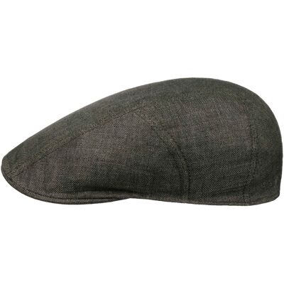 Herringbone Leinen Flatcap by Stetson dunkeloliv 62 cm unisex Herringbone Leinen Flatcap by Stetson dunkeloliv 62 cm unisex
