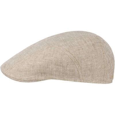 Herringbone Leinen Flatcap by Stetson hellbeige 57 cm unisex Herringbone Leinen Flatcap by Stetson hellbeige 57 cm unisex