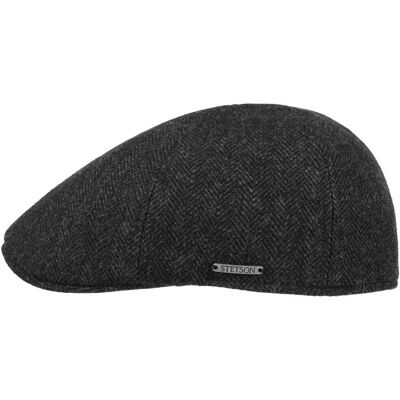 Texas Wool Herringbone Cap by Stetson schwarz-grau XL (60-61 cm) male Texas Wool Herringbone Cap by Stetson schwarz-grau XL (60-61 cm) male