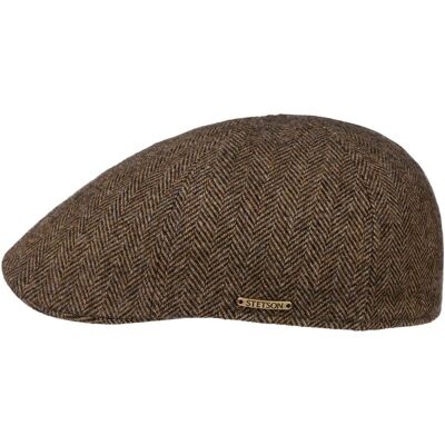 Texas Wool Herringbone Cap by Stetson braun-schwarz XL (60-61 cm) male Texas Wool Herringbone Cap by Stetson braun-schwarz XL (60-61 cm) male