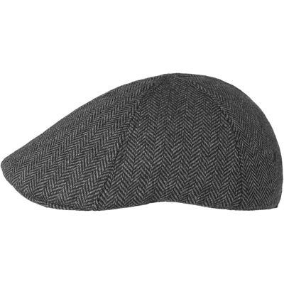 Herringbone Flatcap by Lipodo schwarz-grau M (57-58 cm) male Herringbone Flatcap by Lipodo schwarz-grau M (57-58 cm) male