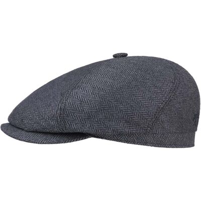 Milner Seiden Flatcap by Stetson grau-schwarz 61 cm unisex Milner Seiden Flatcap by Stetson grau-schwarz 61 cm unisex